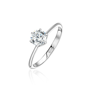 купить Золотое кольцо с природным бриллиантом 0,60 карат в Москве