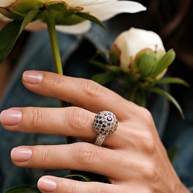 купить Кольцо бренда Ralf Diamonds Colored Stones Diamonds в Москве