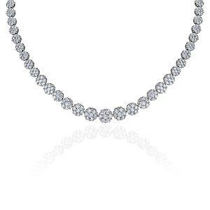 купить Золотое колье с бриллиантами 10 карат в Москве