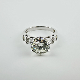 купить Золотое кольцо с природными бриллиантами 2,51 карат  в Москве