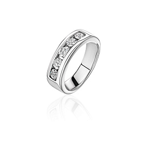 купить Золотое кольцо-дорожка с бриллиантами ЭПЛ в Москве