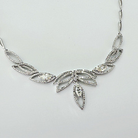 купить Золотое колье с природными бриллиантами 3,52 к-т в Москве