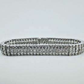 купить Золотой браслет с природными бриллиантами 14,85 карат в Москве