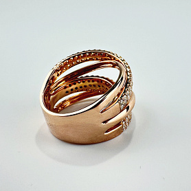 купить Золотое кольцо с природными бриллиантами 1,34 карат  в Москве