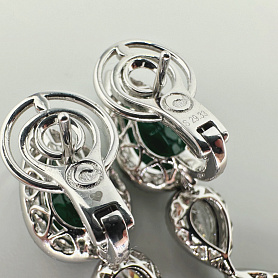 купить Серьги бренда Crivelli с природными изумрудами 29,33 карат в Москве