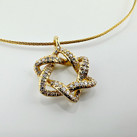 купить Золотая подвеска "Звезда Давида" Myagkov.art в Москве