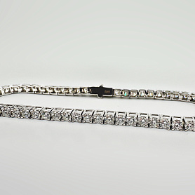 купить Золотой браслет - дорожка с природными бриллиантами 4,50 карат в Москве