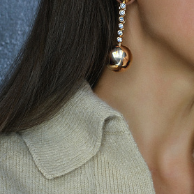 купить Золотые серьги бренда De Grisogono 1BO Boule в Москве