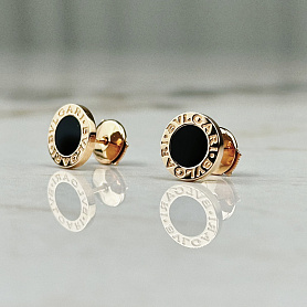 купить Серьги - пусеты бренда Bvlgari Bvlgari Onyx 354730 в Москве