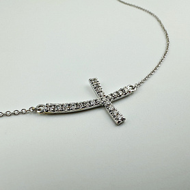 купить Золотой кулон с природными бриллиантами 0,24 карат в Москве