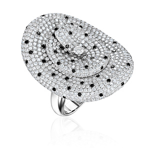 купить Золотое кольцо с природными бриллиантами 4 карата в Москве