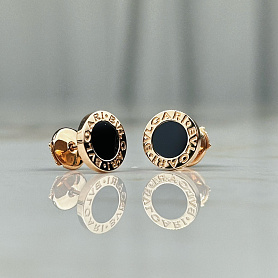 купить Серьги - пусеты бренда Bvlgari Bvlgari Onyx 354730 в Москве