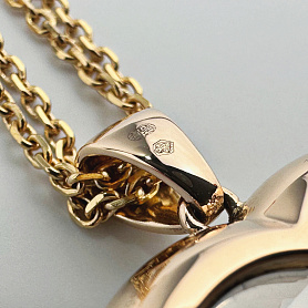 купить Золотая подвеска бренда Chopard Happy Diamonds 799202-5003 в Москве