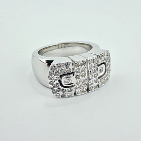 купить Золотое кольцо с бриллиантами 0,71 карат в Москве