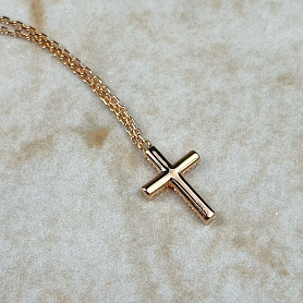 купить Подвеска бренда Cartier Symbol Mini Cross Rose Gold в Москве