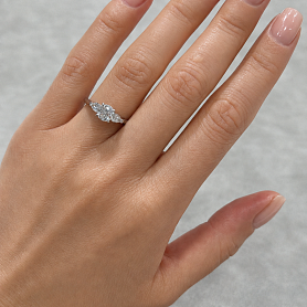 купить Кольцо бренда Graff Promise Ring GIA 0.75ct в Москве