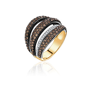 купить Золотое кольцо с природными бриллиантами 2,02 карата в Москве