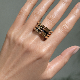 купить Кольцо бренда Bvlgari B.zero1 Design Legend 356028 в Москве