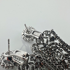 купить Золотые серьги с природными бриллиантами 8,92 карат в Москве