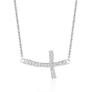 купить Золотой кулон с природными бриллиантами 0,24 карат в Москве