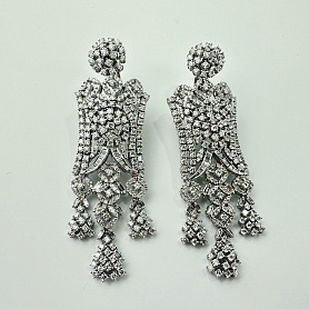 купить Золотые серьги с природными бриллиантами 8,92 карат в Москве