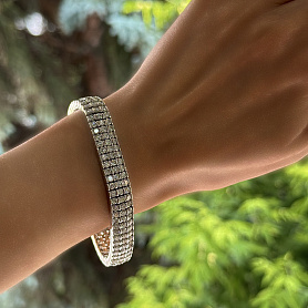 купить Золотой браслет с природными бриллиантами 14,85 карат в Москве