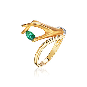 купить Кольцо бренда Carrera Y Carrera Hand emerald в Москве