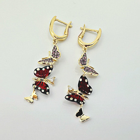 купить Золотые серьги бренда Roberto Bravo в Москве