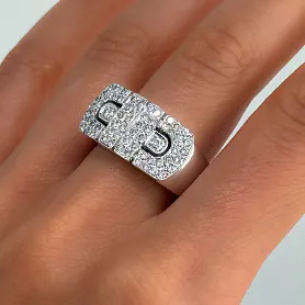 купить Золотое кольцо с бриллиантами 0,71 карат в Москве