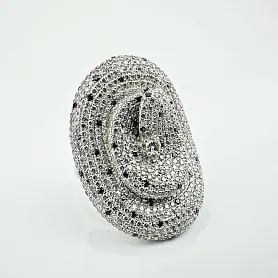 купить Золотое кольцо с природными бриллиантами 4 карата в Москве