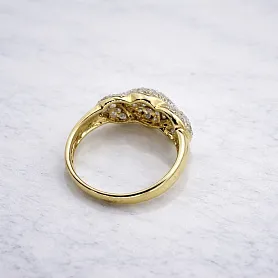 купить Золотое кольцо с природными бриллиантами 0,85 карат в Москве