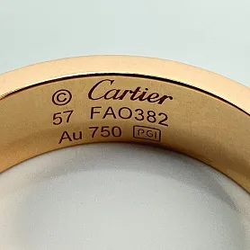 купить Кольцо бренда Cartier Love 3 Diamonds 57eu в Москве