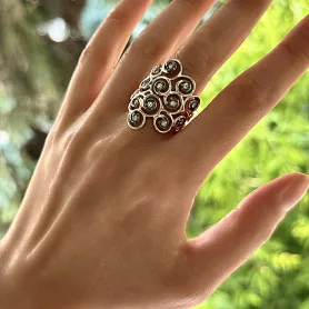 купить Кольцо бренда Alfieri & St.John с природными бриллиантами в Москве