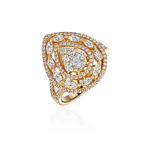 купить Золотое кольцо с природными бриллиантами 1,83 карат в Москве