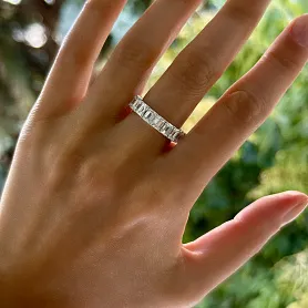 купить Золотое кольцо - дорожка с природными бриллиантами 5,60 карат в Москве