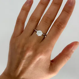 купить Золотое кольцо с природным бриллиантом 1,75 карат в Москве