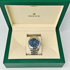 купить Часы бренда ROLEX Datejust 41 mm BLUE DIAL JUBILEE в Москве