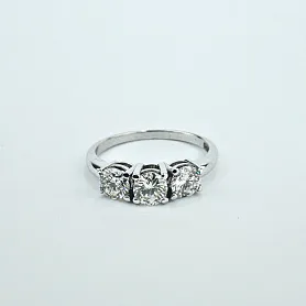 купить Золотое кольцо с природными бриллиантами 1,08 карат в Москве