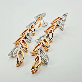 купить Золотые серьги бренда Piero Milano с бриллиантами в Москве