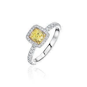 купить Золотое кольцо с природными бриллиантами 1,45 карат в Москве