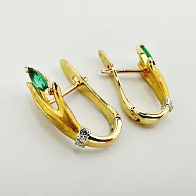 купить Серьги бренда Carrera Y Carrera Hand emerald в Москве