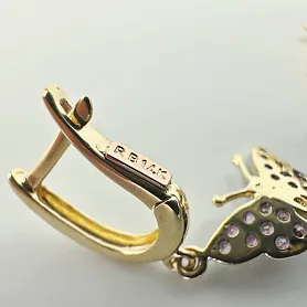 купить Золотые серьги бренда Roberto Bravo в Москве