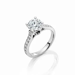 купить Золотое кольцо с бриллиантом 1,16 карат в Москве