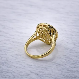 купить Золотое кольцо с природными бриллиантами 1,66 карат в Москве