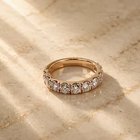 купить Золотое кольцо с бриллиантами 1,12 карат в Москве
