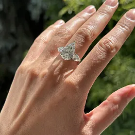 купить Золотое кольцо с природными бриллиантами 6,71 карат в Москве