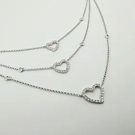 купить Золотое колье с природными бриллиантами 0,71 карат в Москве