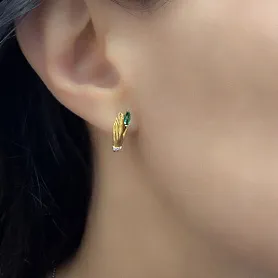 купить Серьги бренда Carrera Y Carrera Hand emerald в Москве