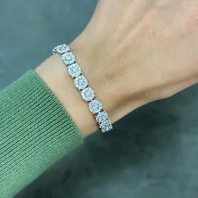 купить Золотой браслет с природными бриллиантами 4,81 карат в Москве