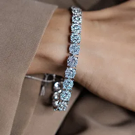 купить Золотой браслет с природными бриллиантами 4,81 карат в Москве